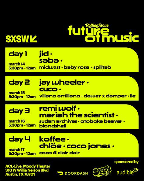 sxsw 2023 lineup.